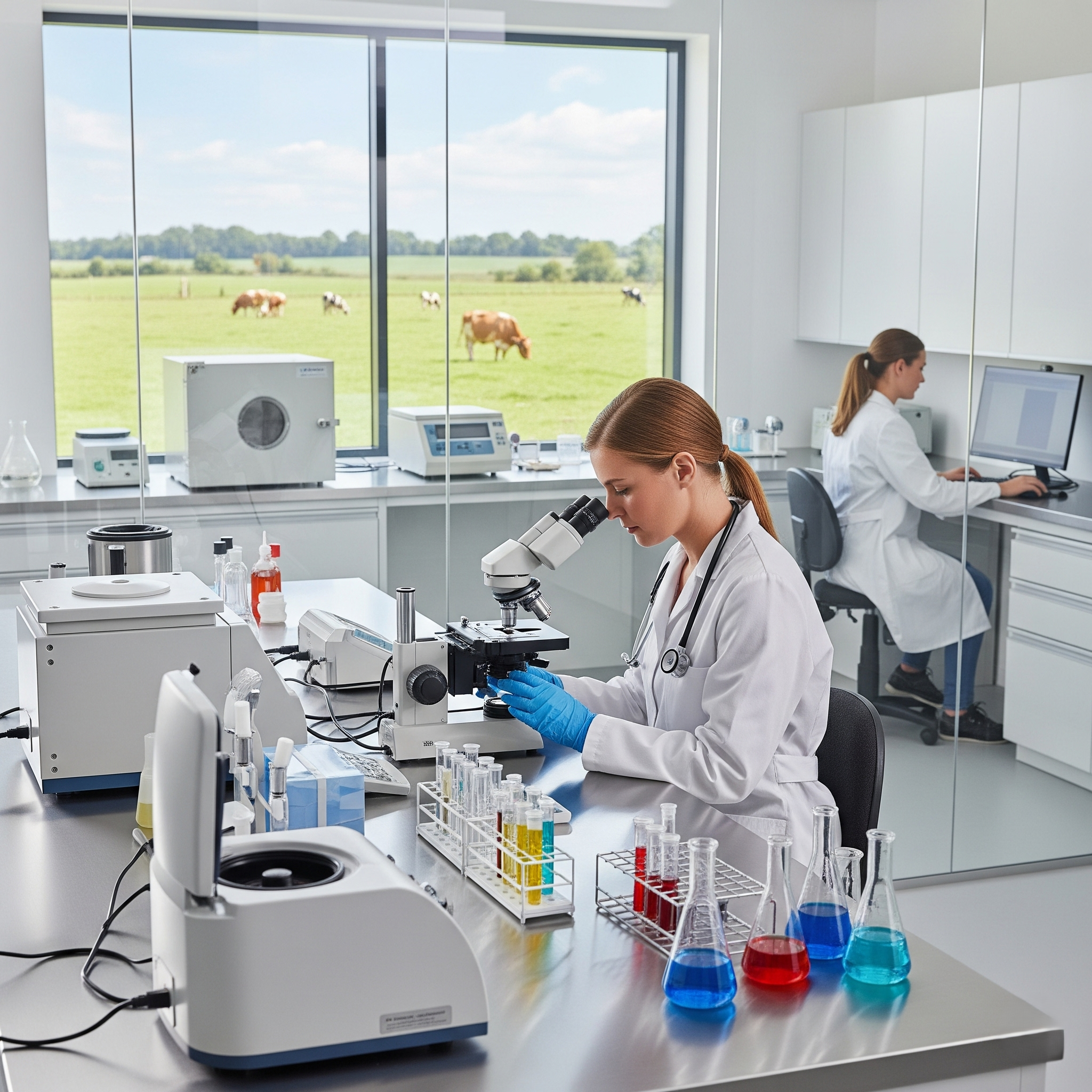 Lab Photo 1: Microscope